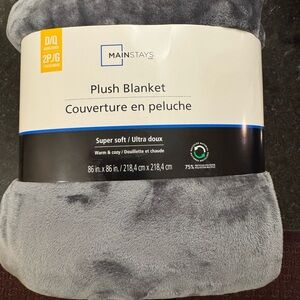 Mainstays Ultra Soft Plush Blanket - Gray
